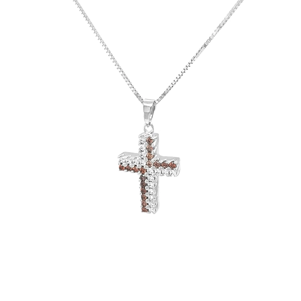 Thánh giá vàng với đá zircon