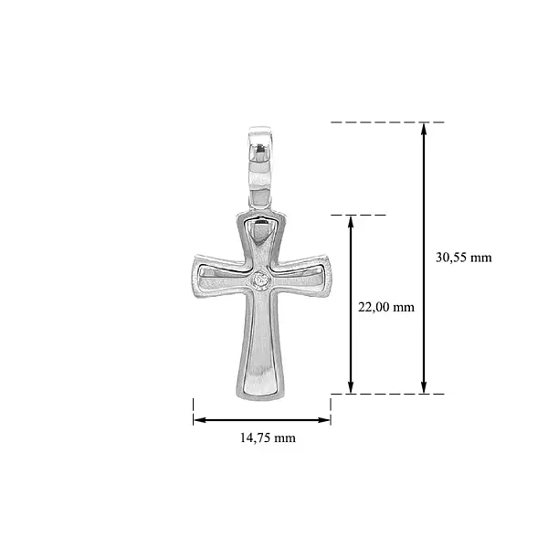 Thánh giá vàng với zircon