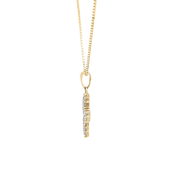 Thánh giá vàng với đá zircon