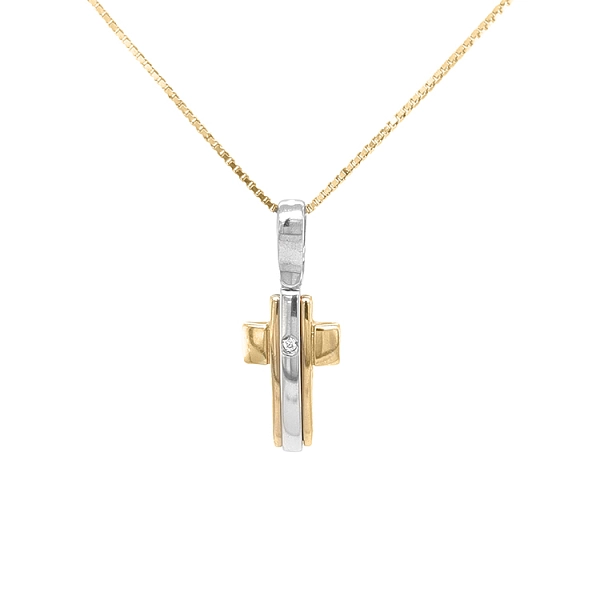 Thánh giá vàng với zircon