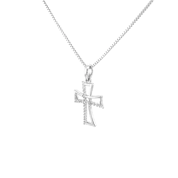 Thánh giá vàng với đá zircon