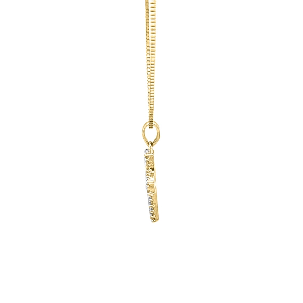 Thánh giá vàng với đá zircon