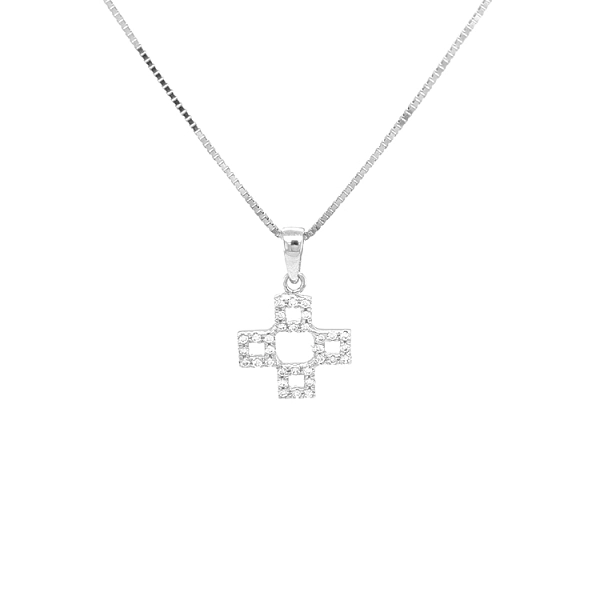 Thánh giá vàng với đá zircon
