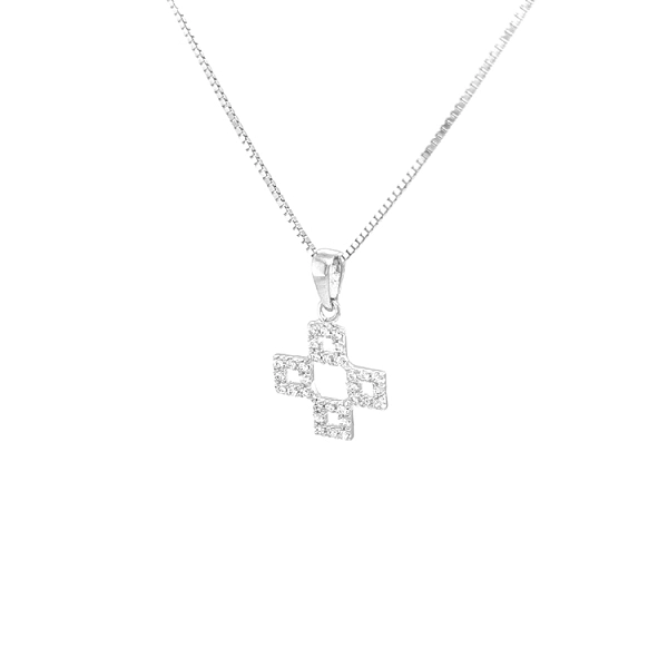 Thánh giá vàng với đá zircon