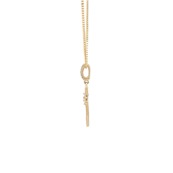 Thánh giá vàng với đá zircon