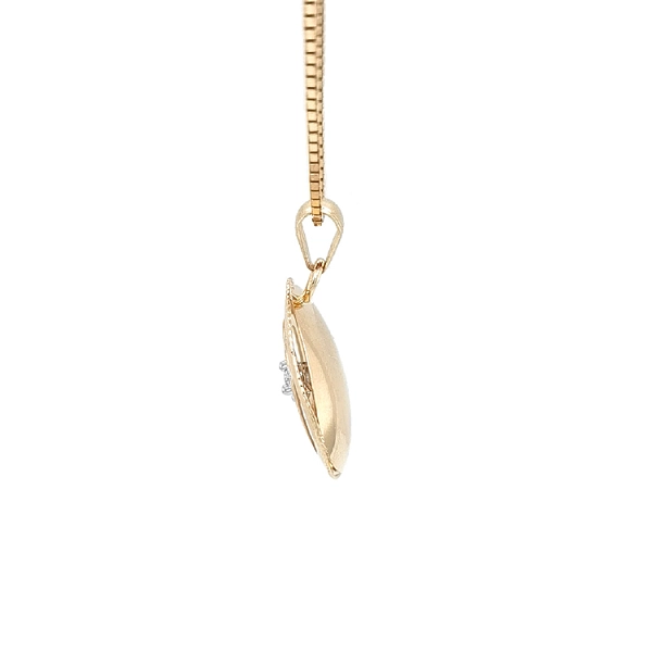 Mặt dây chuyền vàng đính đá zircon