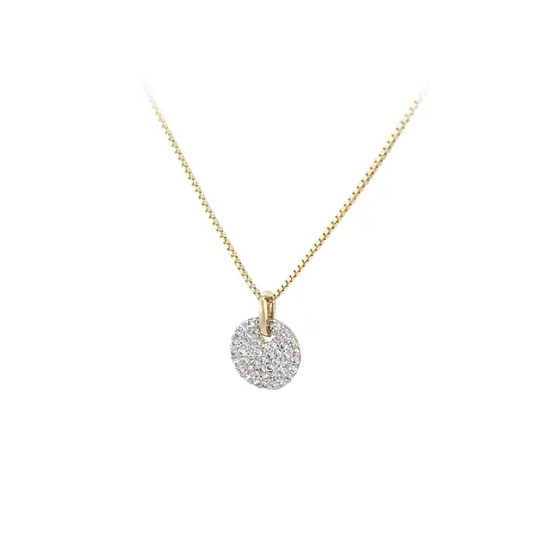 Mặt dây chuyền vàng đính đá zircon