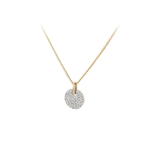 Mặt dây chuyền vàng đính đá zircon