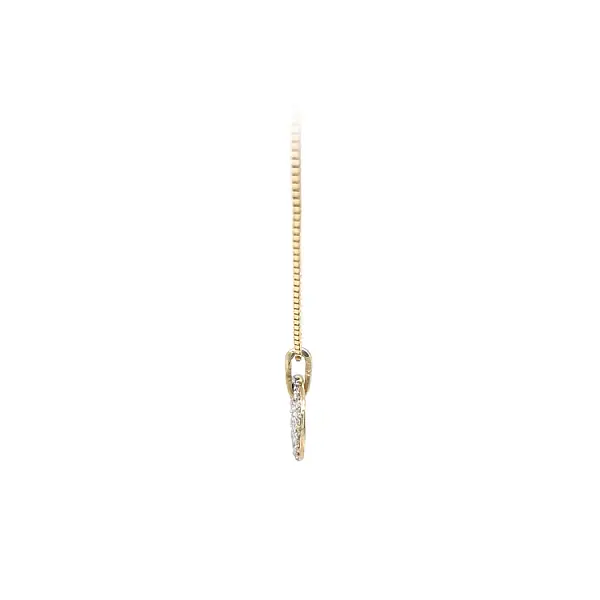 Mặt dây chuyền vàng đính đá zircon