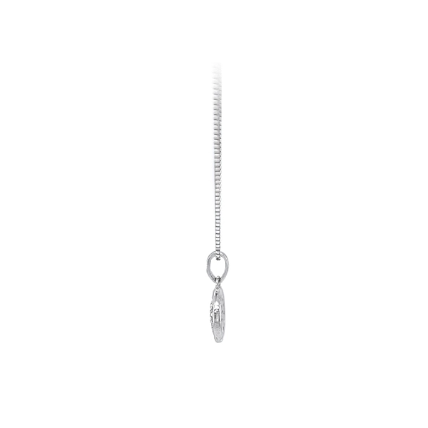 Mặt dây chuyền vàng trắng đính đá zircon