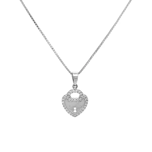 Mặt dây chuyền hình ổ khóa bằng vàng