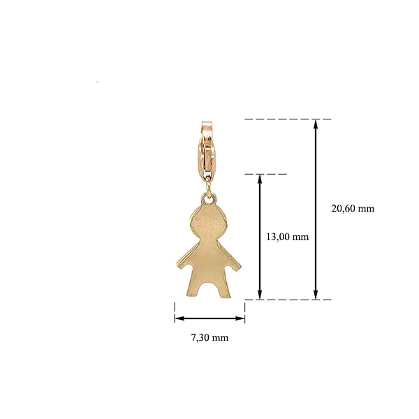 Vòng tay vàng hình búp bê