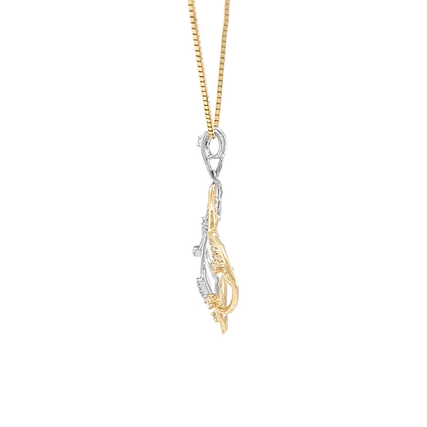 Mặt dây chuyền vàng đính đá zircon