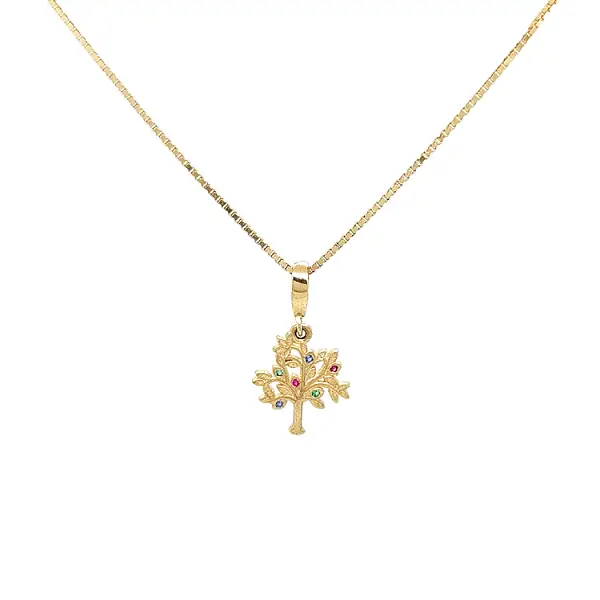 Cây Vàng với Đá Màu