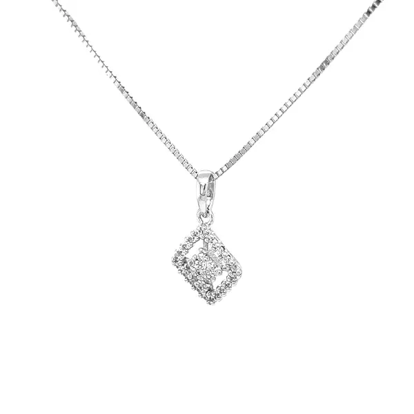 Mặt dây chuyền vàng đính đá zircon