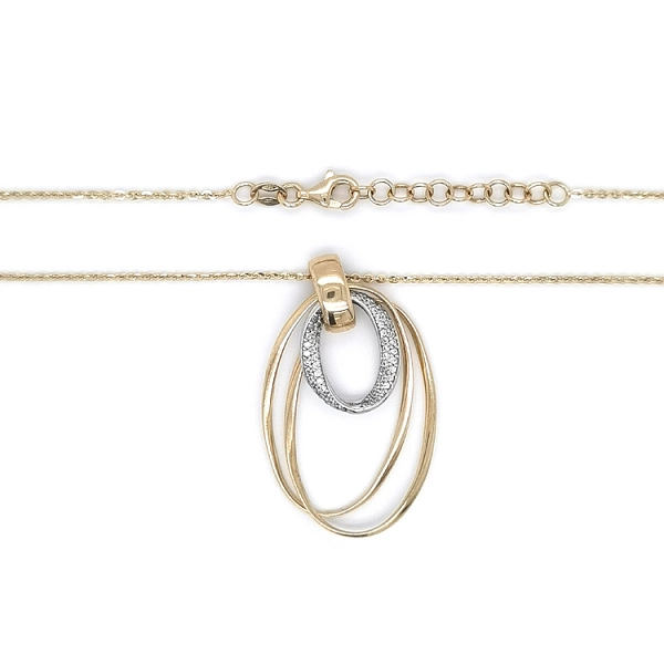 Vòng cổ vàng kết hợp đá zircon