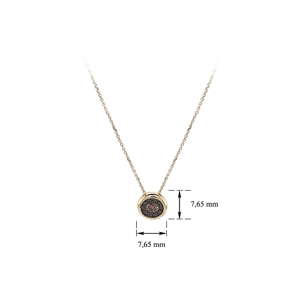 Vòng cổ vàng đính đá zircon