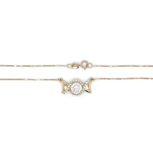 Vòng cổ vàng đính đá zircon