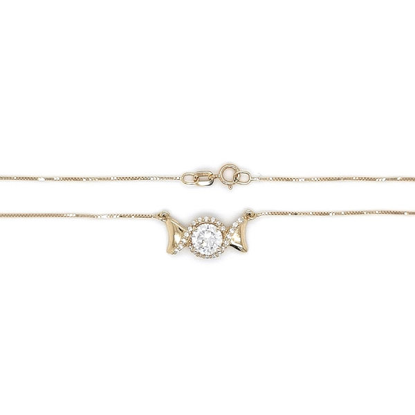 Vòng cổ vàng đính đá zircon