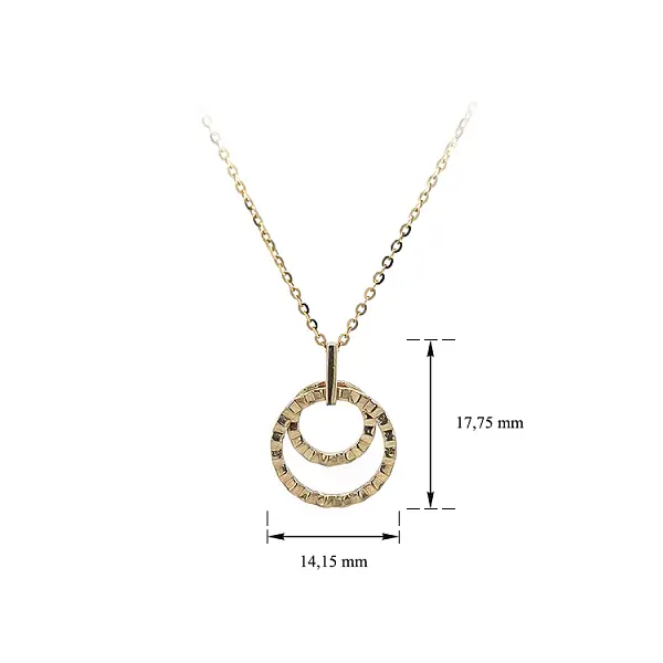 Vòng cổ vàng hình tròn