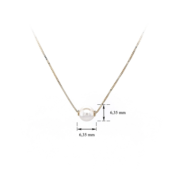Vòng cổ nữ bằng vàng đính ngọc trai