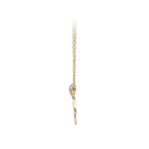 Vòng cổ rắn vàng đính đá zircon