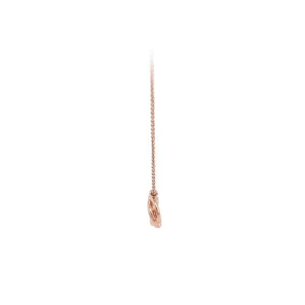 Vòng cổ đá zircon màu hồng vàng