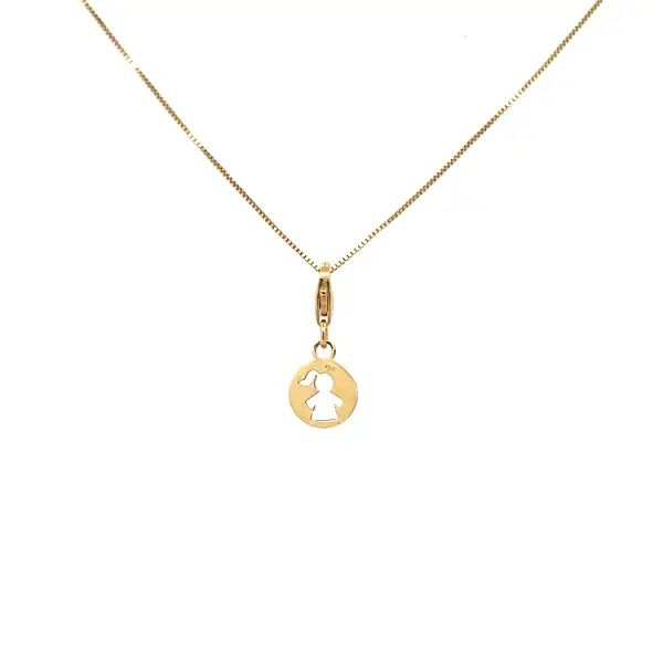 Mặt dây chuyền vàng cho vòng tay bé gái