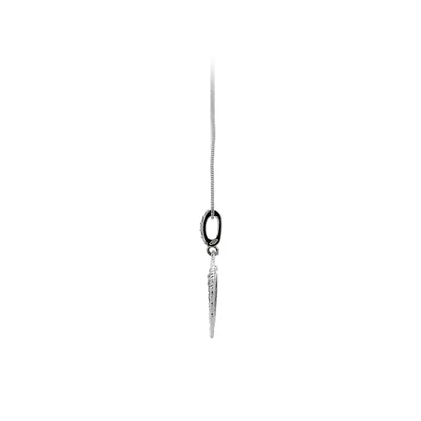 Mặt dây chuyền Đức Mẹ Đồng Trinh với đá zircon trắng vàng