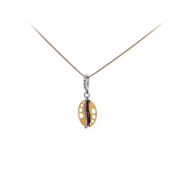 Mặt dây chuyền làm từ vàng kết hợp với zircon