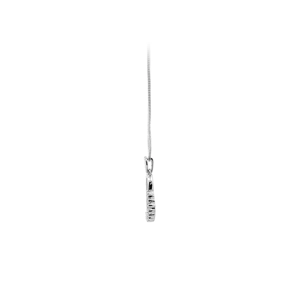Mặt dây chuyền hình trái tim bằng vàng đính đá zircon