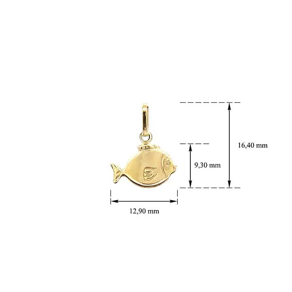 Mặt dây chuyền vàng hình cá