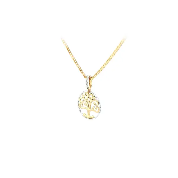 Mặt dây chuyền Cây Sự Sống làm từ vàng kết hợp