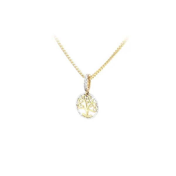 Mặt dây chuyền Cây Sự Sống làm từ vàng kết hợp