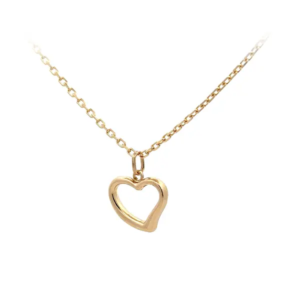 Mặt dây chuyền vàng hình trái tim