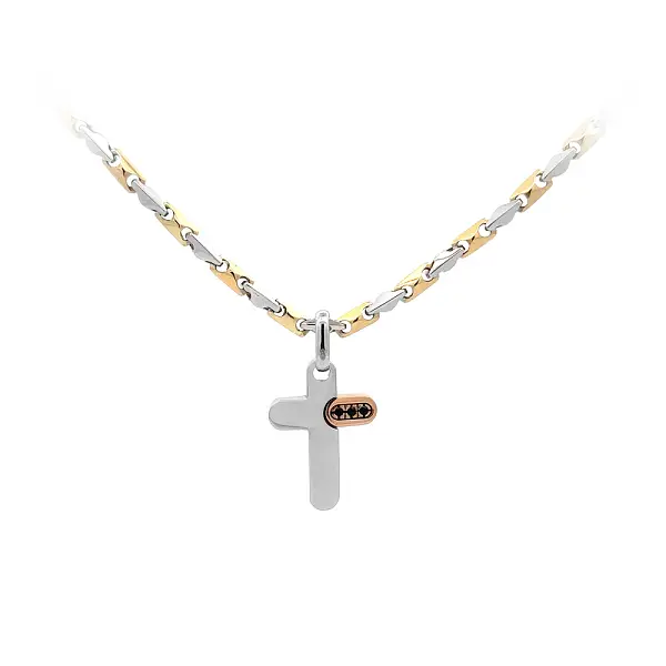 Mặt dây chuyền thánh giá bằng vàng kết hợp
