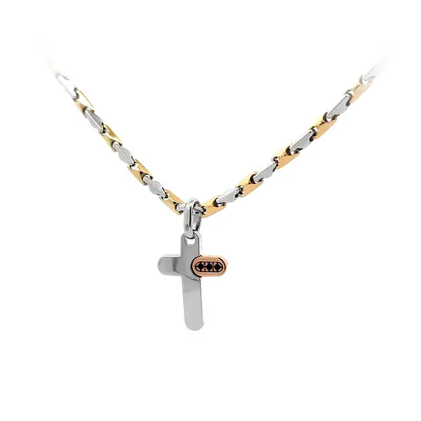 Mặt dây chuyền thánh giá bằng vàng kết hợp