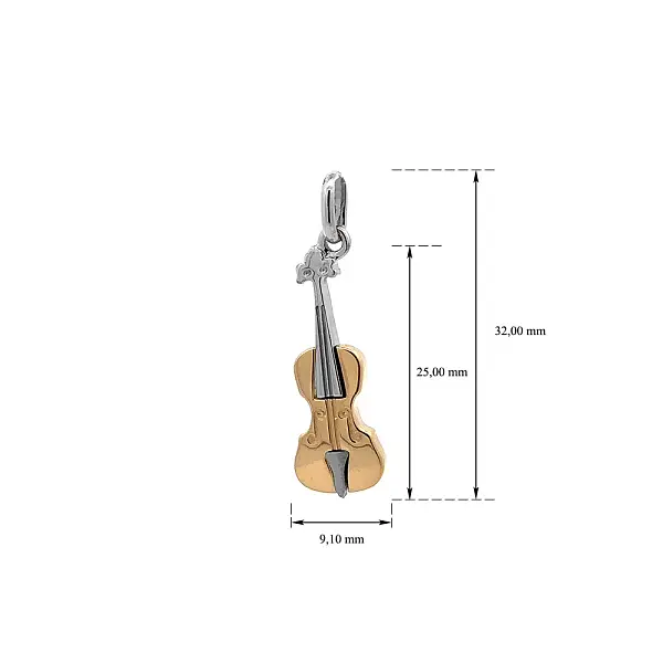 Violin dạng dây treo làm từ vàng kết hợp