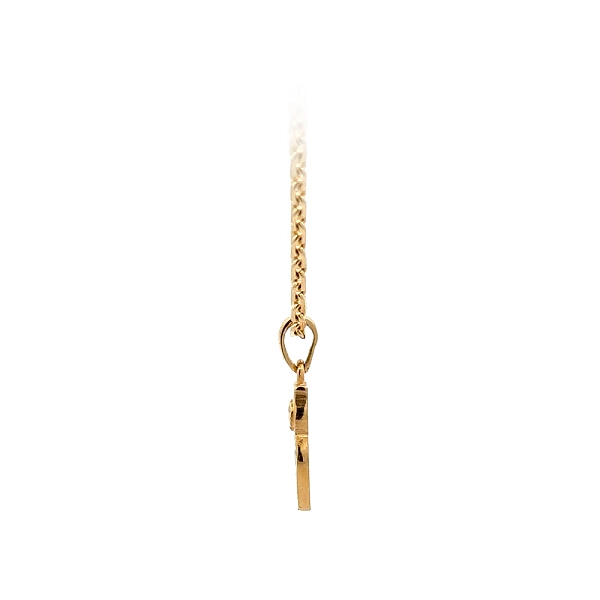 Mặt dây chuyền hình cú vàng đính đá zircon