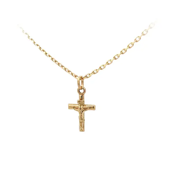 Mặt dây chuyền vàng hình thánh giá với hình Chúa Giêsu Kitô