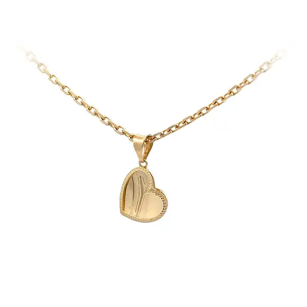 Mặt dây chuyền vàng hình trái tim