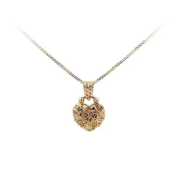 Mặt dây chuyền vàng hình trái tim