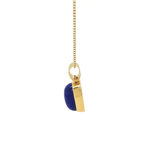 Mặt dây chuyền vàng đá lapis lazuli