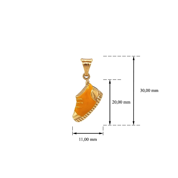 Mặt dây chuyền vàng cao cấp hình giày thể thao