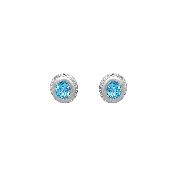 Vòng tai vàng đính đá zircon
