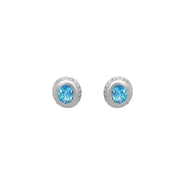 Vòng tai vàng đính đá zircon