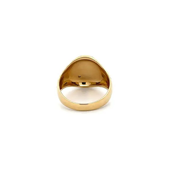 Nhẫn nam đính đá zircon làm từ vàng kết hợp
