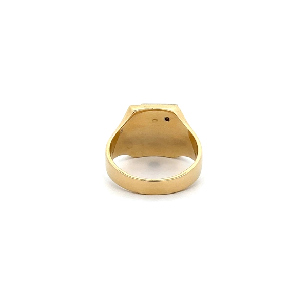 Nhẫn nam đính đá zircon làm từ vàng kết hợp
