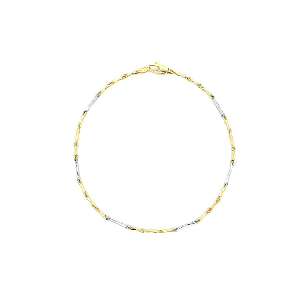 Vòng tay kết hợp vàng