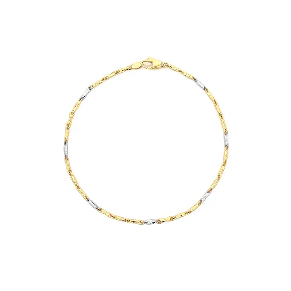 Vòng tay kết hợp vàng